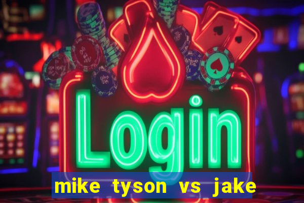 mike tyson vs jake paul assistir online